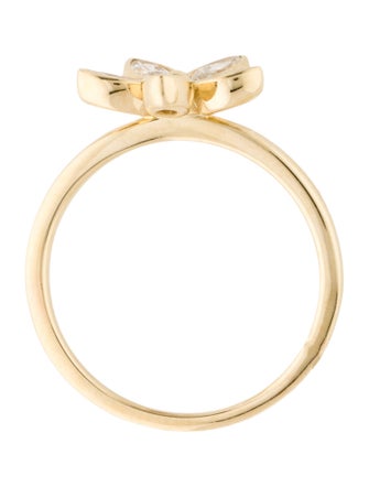 Ring 14K Diamond Flower Cocktail Ring