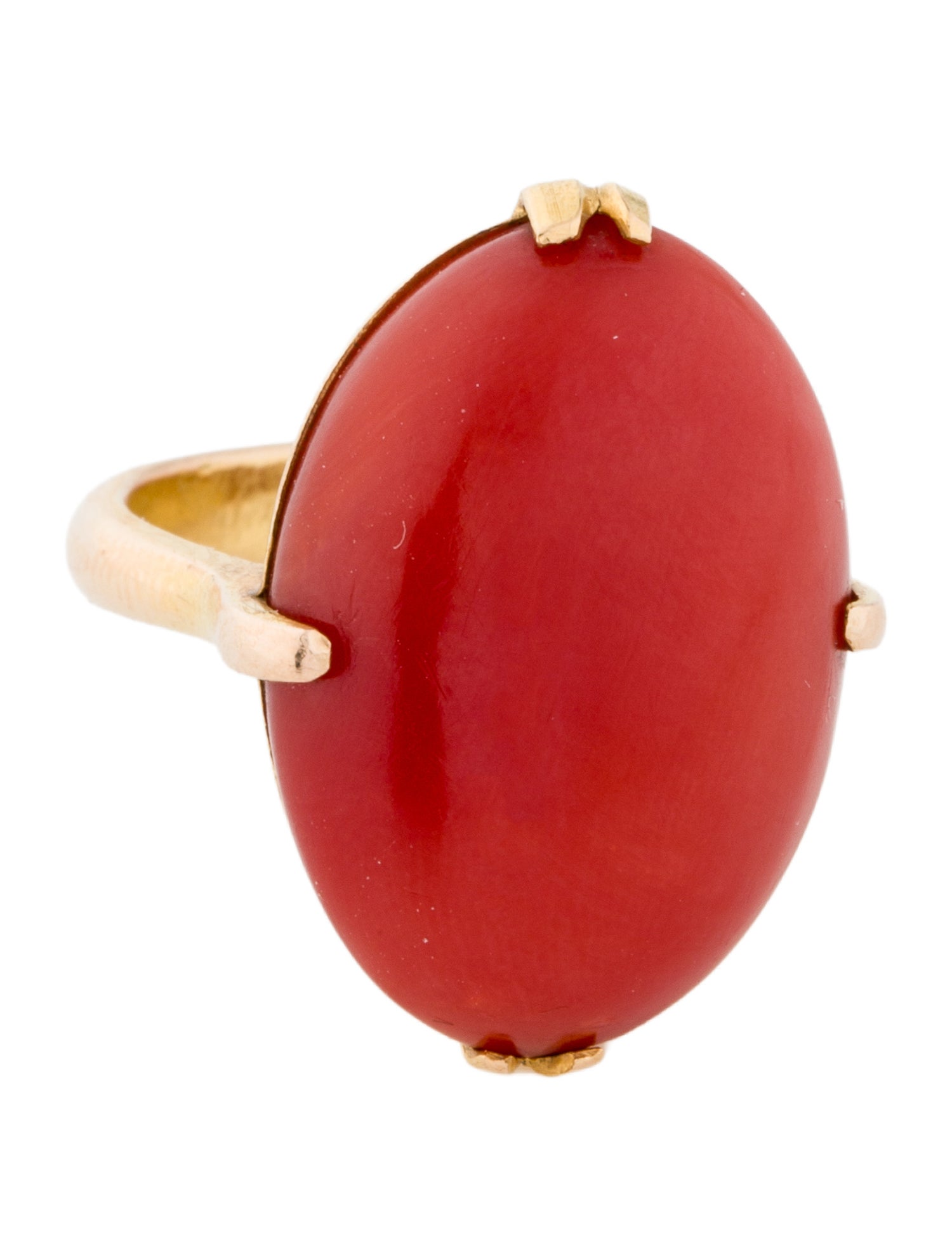 Ring 18K Coral Cocktail
