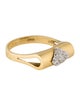 Ring 18K Diamond Folded Band Ring