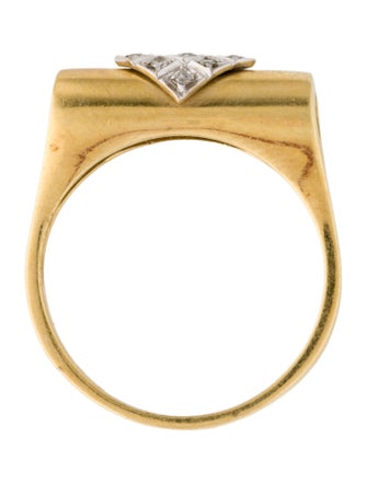 Ring 18K Diamond Folded Band Ring