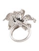 Ring 18K 2.60ctw Diamond Flower Cocktail Ring