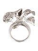 Ring 18K 2.60ctw Diamond Flower Cocktail Ring