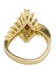 Ring 18K 1.13ctw Diamond & Ruby Cocktail Ring