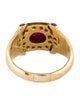 Ring 18K Ruby & Diamond Cocktail Ring