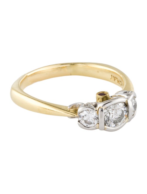 Ring 18K Diamond & Ruby Cocktail Ring