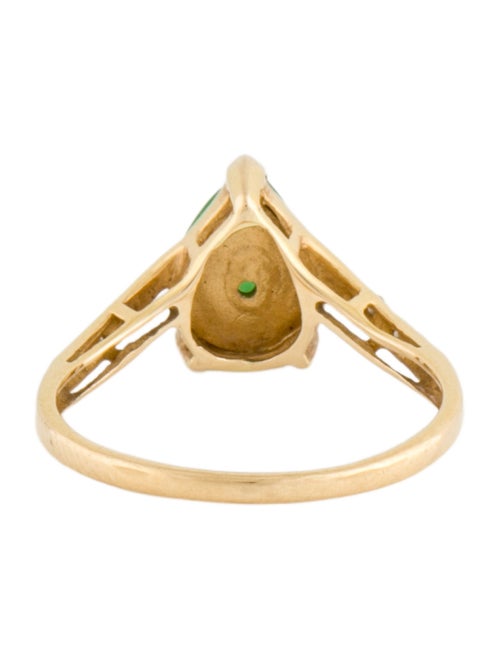 Ring 18K Jadeite & Diamond Cocktail RIng