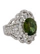 Ring 18K 2.15ct Tourmaline & Diamond Cocktail Ring