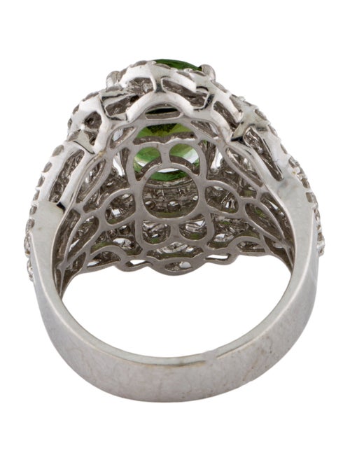 Ring 18K 2.15ct Tourmaline & Diamond Cocktail Ring