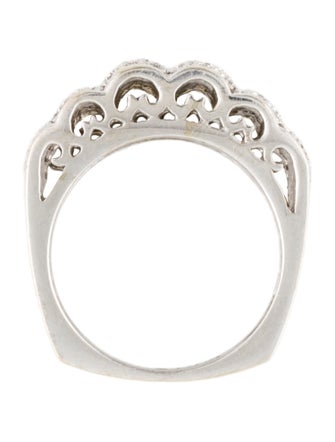 Ring 14K Wavy Diamond Cocktail Ring