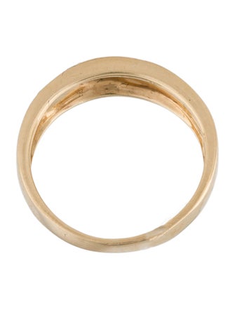 Ring 14K Black Opal & Diamond Band