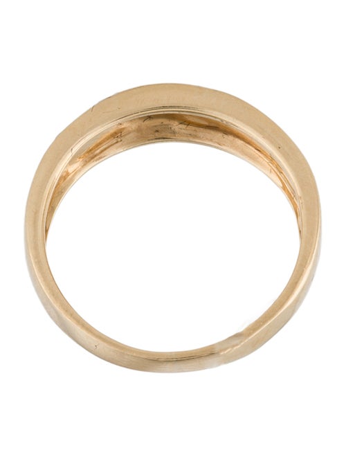 Ring 14K Black Opal & Diamond Band