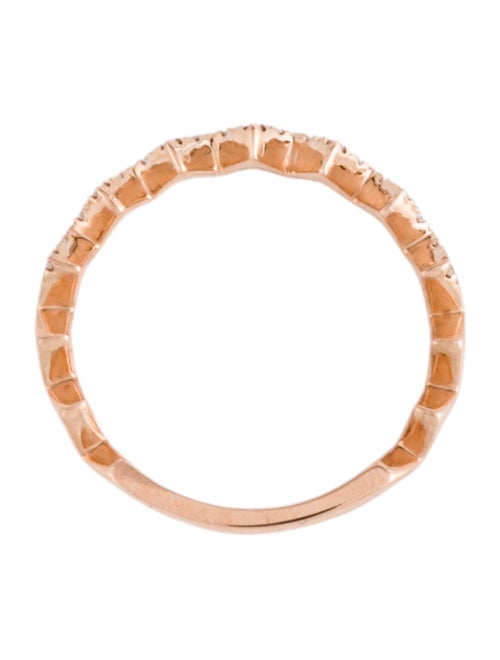 Ring 14K Diamond Zig Zag Band