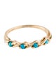 Ring 14K Turquoise Twist Band