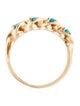Ring 14K Turquoise Twist Band