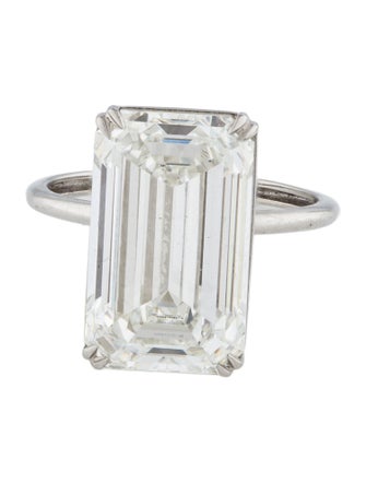 Ring Platinum 10.11ct Lab-Grown Diamond Engagement Ring
