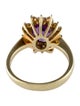 Ring 14K 1.70ct Amethyst & Diamond Cocktail Ring