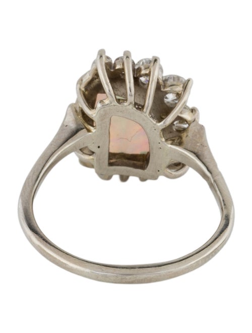 Ring 14K Opal & Diamond Cocktail Ring