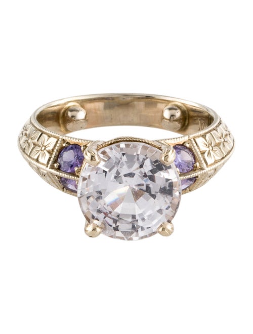 Ring 14K 5.15ct Sapphire Cocktail Ring