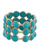 Ring 14K 8.58ctw Turquoise Wide Band Ring