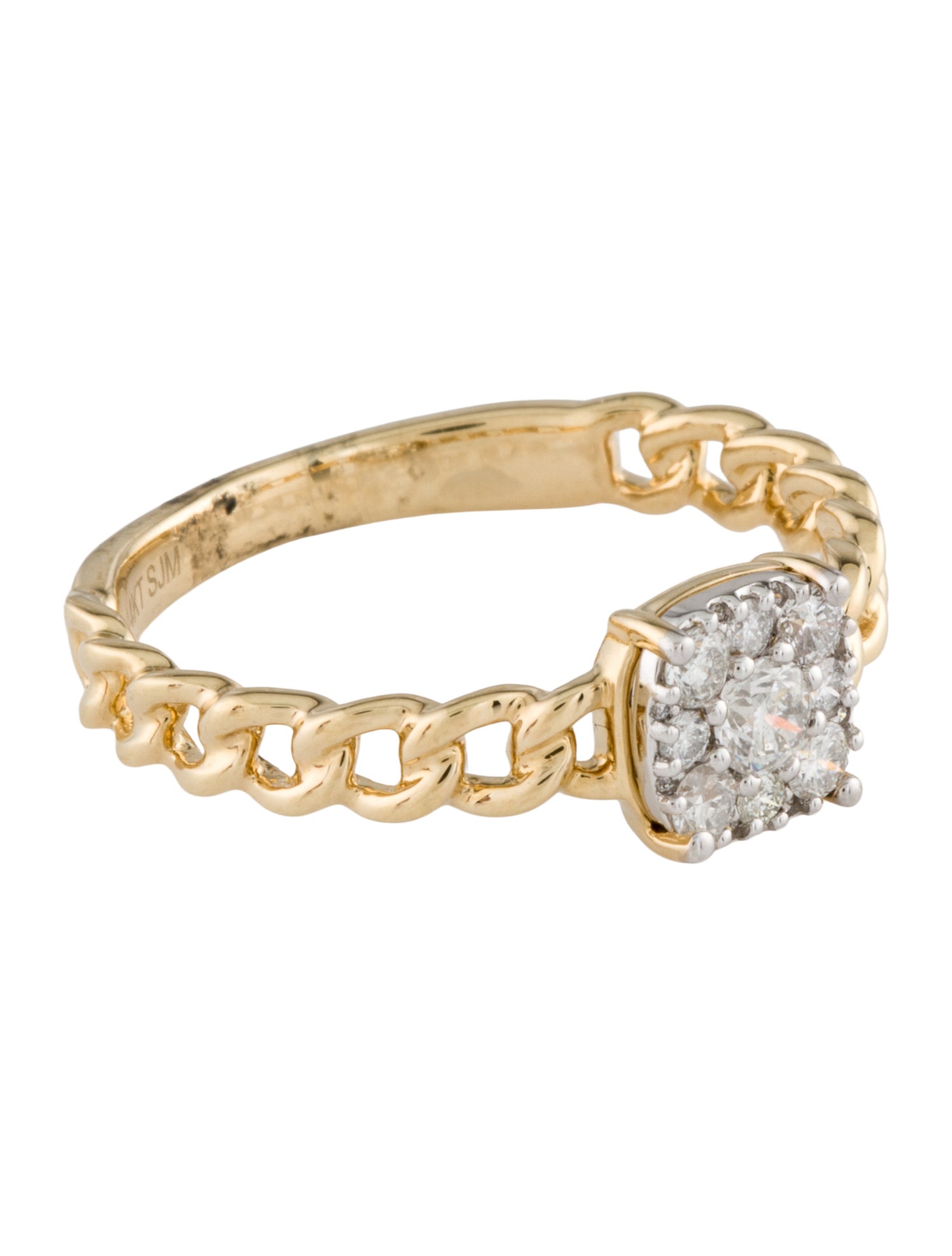 Ring 14K Diamond Cocktail