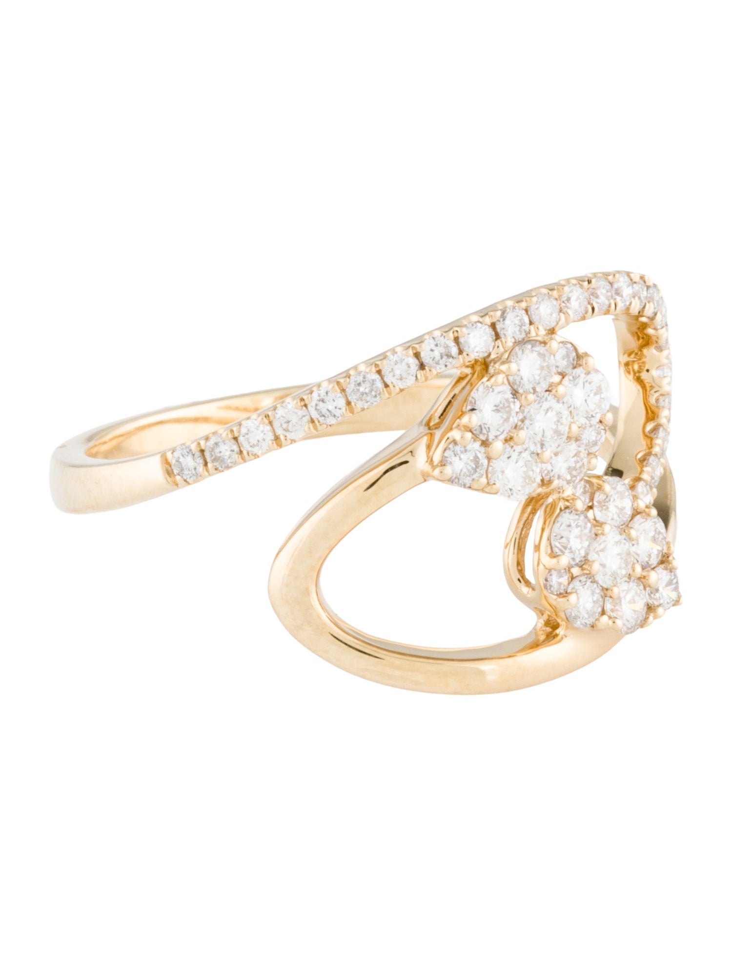 Ring 14K Diamond Cocktail