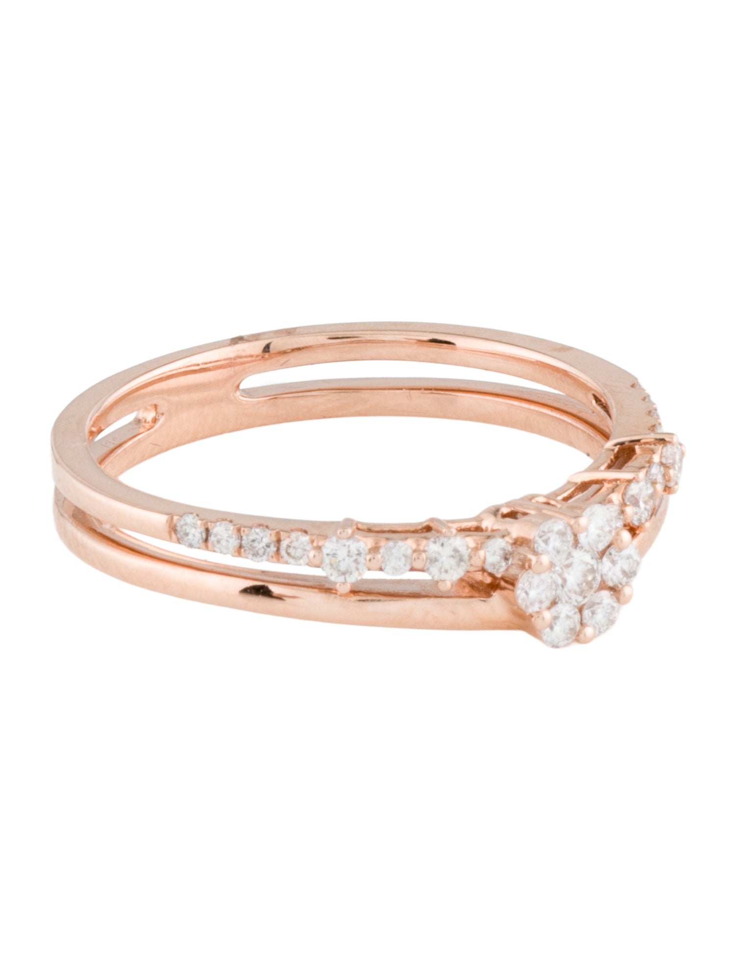 Ring 14K Diamond Cocktail RInf