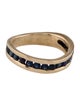 Ring 14K Sapphire Wavy Band