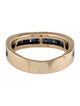 Ring 14K Sapphire Wavy Band