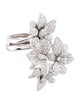 Ring 18K 1.13ctw Flower Cocktail Ring