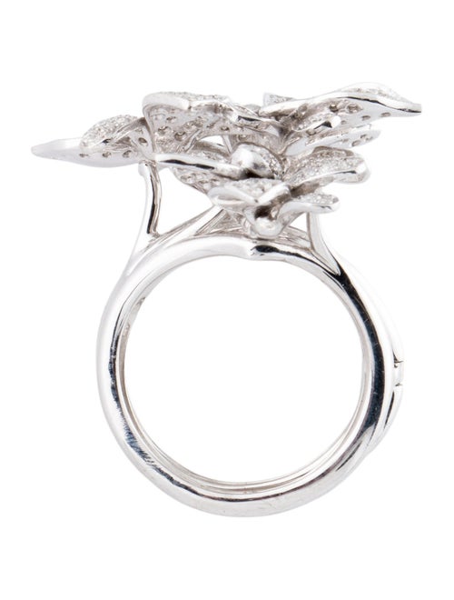 Ring 18K 1.13ctw Flower Cocktail Ring