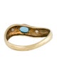 Ring 14K Topaz & Diamond Band