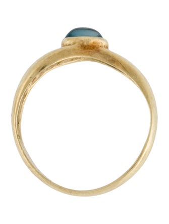 Ring 14K Topaz & Diamond Band