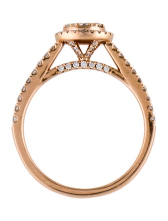Ring 14K Diamond Cluster Cocktail Band