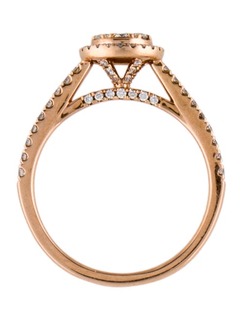 Ring 14K Diamond Cluster Cocktail Band