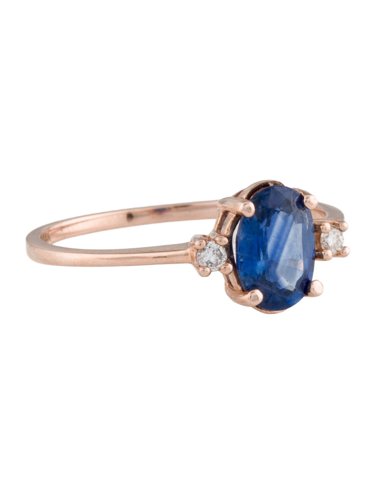 Ring 14K Sapphire & Diamond Cocktail
