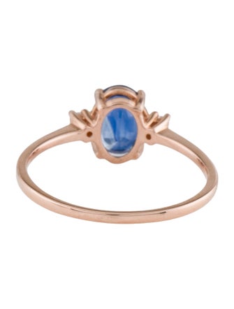 Ring 14K Sapphire & Diamond Cocktail Ring