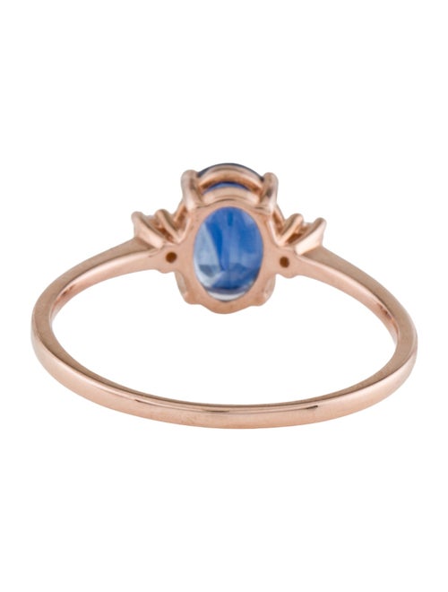 Ring 14K Sapphire & Diamond Cocktail Ring