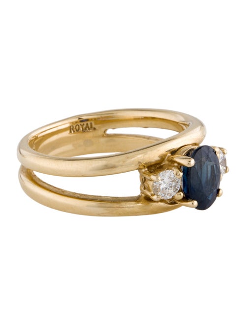 Ring 14K 1.11ctw Sapphire & Diamond Ring