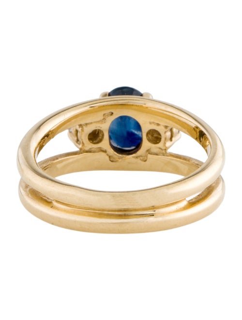 Ring 14K 1.11ctw Sapphire & Diamond Ring