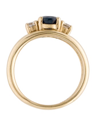 Ring 14K 1.11ctw Sapphire & Diamond Ring