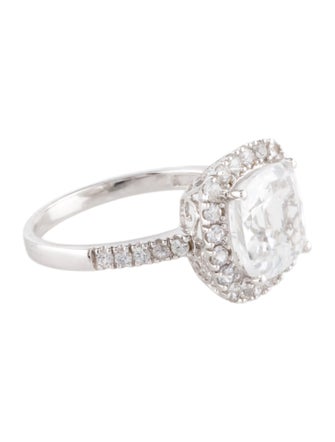 Ring 14K 3.73ct Topaz & Sapphire Cocktail Ring