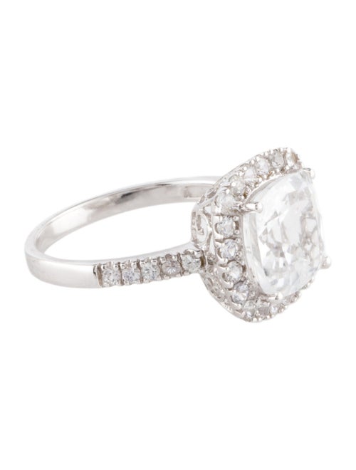 Ring 14K 3.73ct Topaz & Sapphire Cocktail Ring