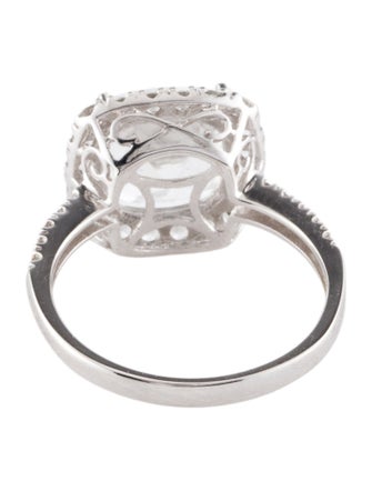 Ring 14K 3.73ct Topaz & Sapphire Cocktail Ring