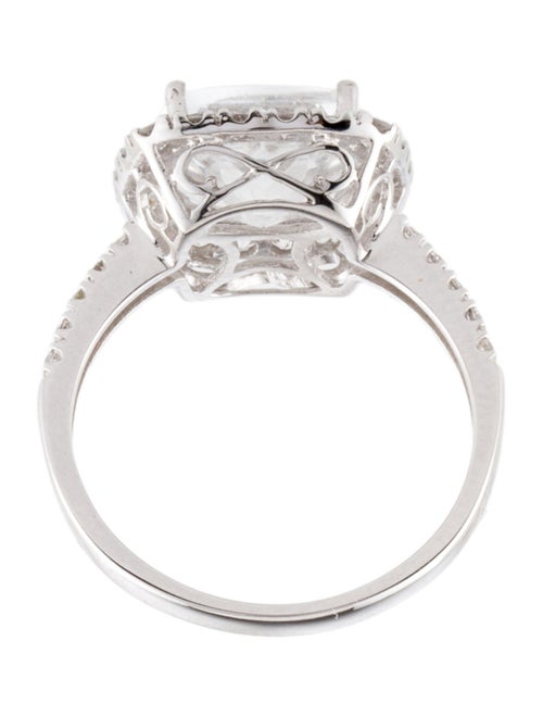 Ring 14K 3.73ct Topaz & Sapphire Cocktail Ring