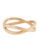 Ring 14K Cross-Over Band Ring