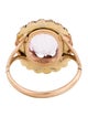 Ring Antique 2.90ct Topaz & Pearl Cocktail Ring