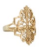 Ring 10K Openwork Cocktail Ring