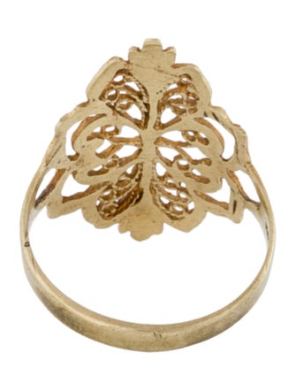 Ring 10K Openwork Cocktail Ring