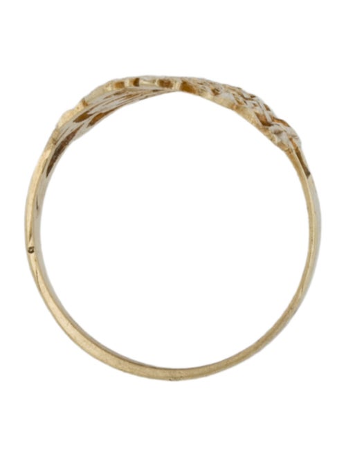 Ring 10K Openwork Cocktail Ring