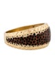 Ring 14K Leopard Print Enamel Band Ring